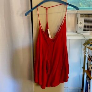 Astr Hot Pink Cami with Tassles